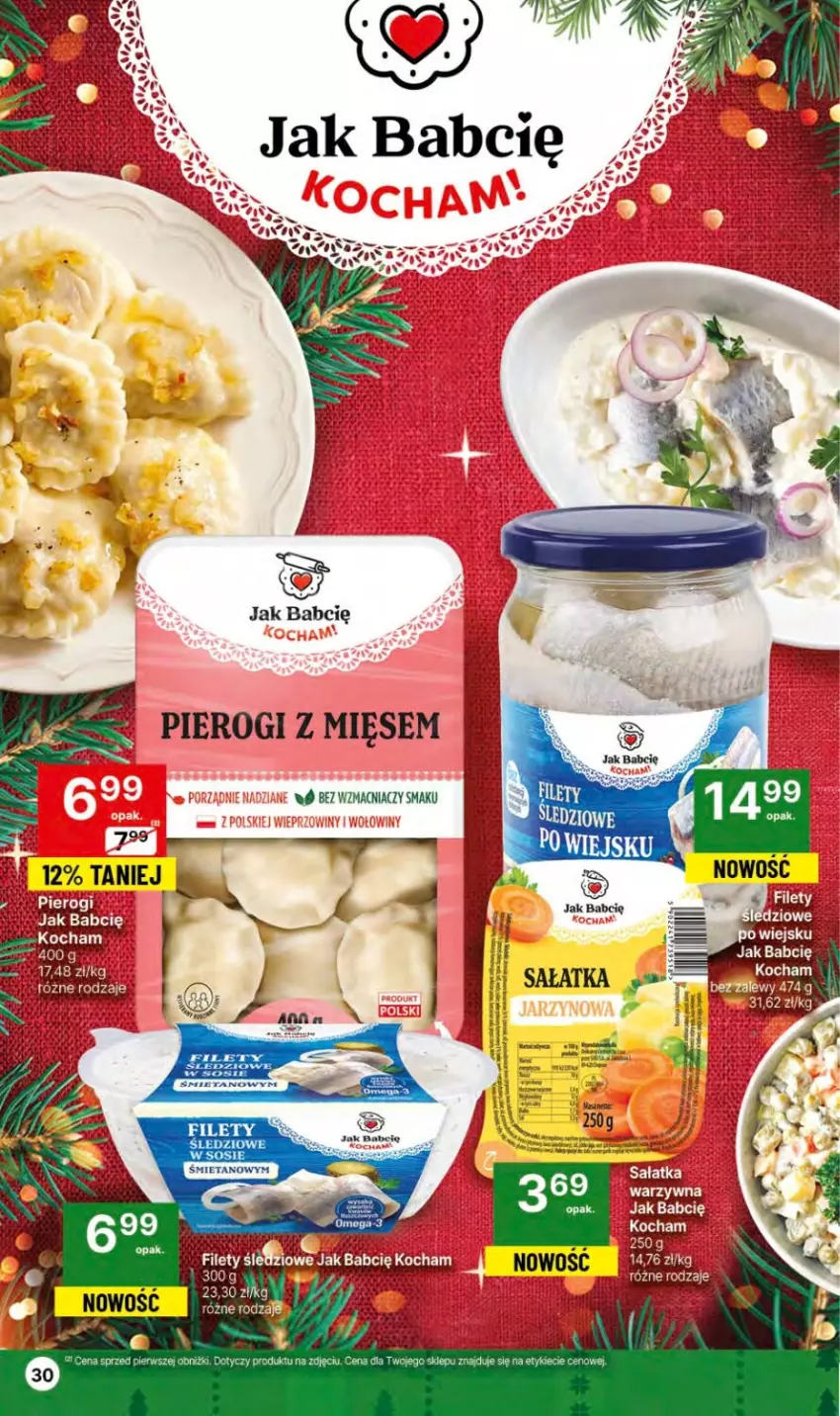 Gazetka promocyjna Delikatesy Centrum - Dyskontowe ceny w Delikatesach Centrum - ważna 14.12 do 26.12.2023 - strona 30 - produkty: Koc, Pierogi, Sałat, Sałatka, Sos