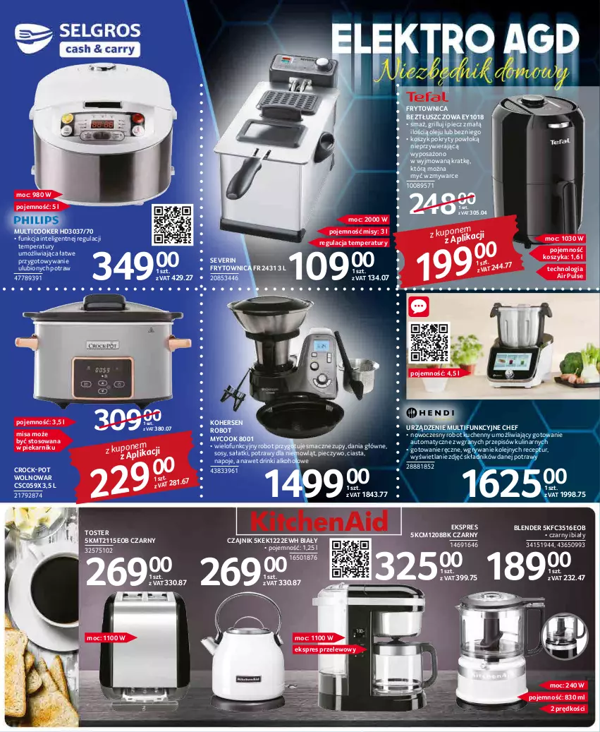 Gazetka promocyjna Selgros - Katalog Elektro - ważna 17.03 do 30.03.2022 - strona 6 - produkty: Blender, Czajnik, Ekspres przelewowy, Gra, Grill, Gry, Intel, Kosz, Napoje, Olej, Piec, Pieczywo, Piekarnik, Robot, Sałat, Sos, Toster