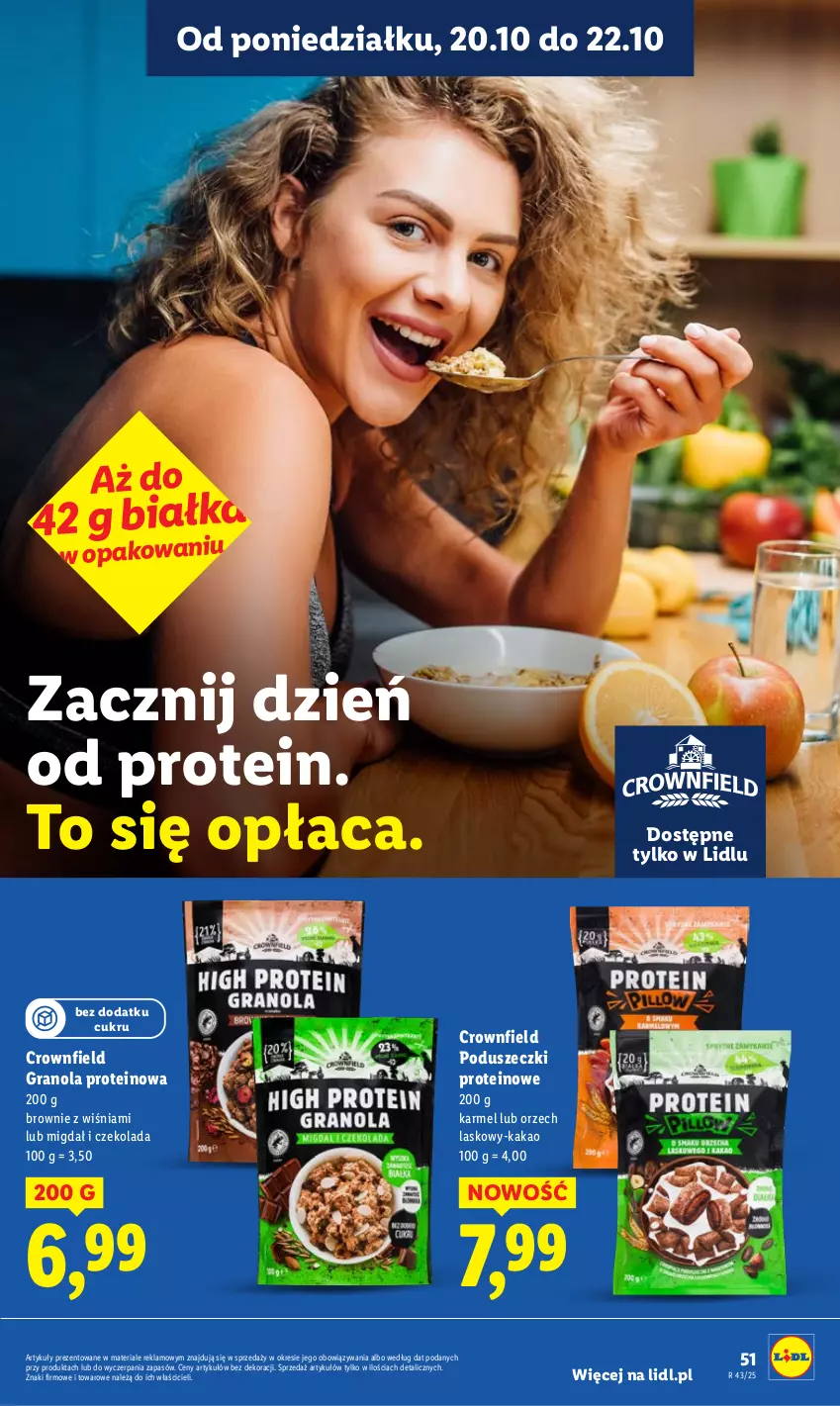 Gazetka promocyjna Lidl - GAZETKA - ważna 13.10 do 15.10.2025 - strona 49 - produkty: Brownie, Czekolada, Gra, Granola, Kakao
