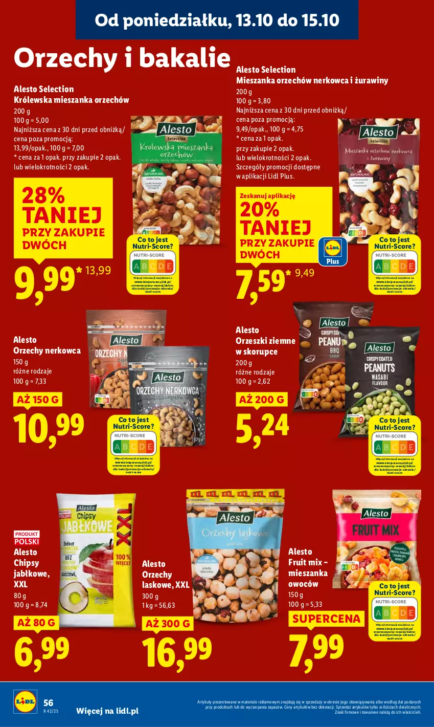 Gazetka promocyjna Lidl - GAZETKA - ważna 13.10 do 15.10.2025 - strona 56 - produkty: Chipsy, Orzeszki, Orzeszki ziemne, Wazon