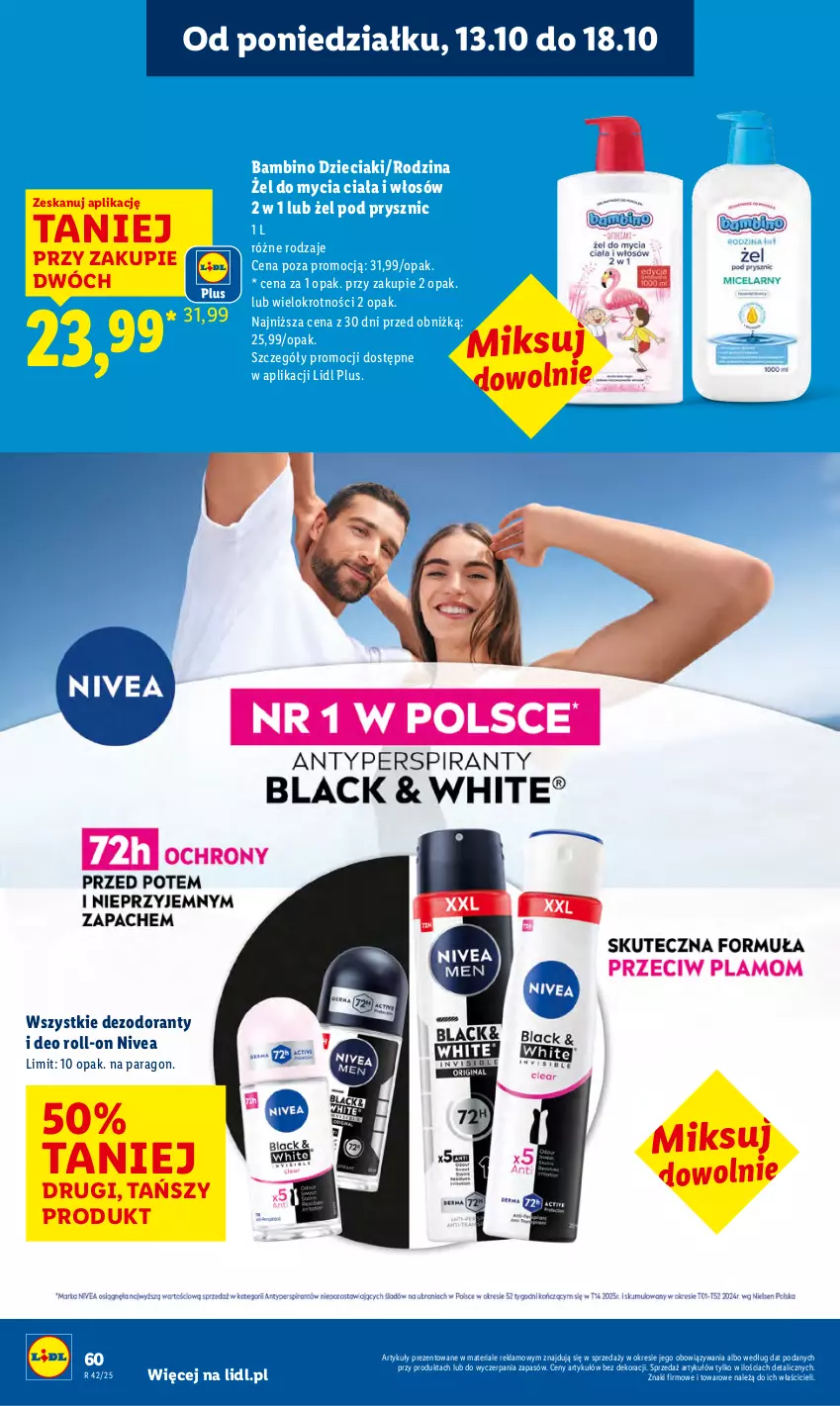 Gazetka promocyjna Lidl - GAZETKA - ważna 13.10 do 15.10.2025 - strona 60 - produkty: Dezodorant, Dzieci, Nivea