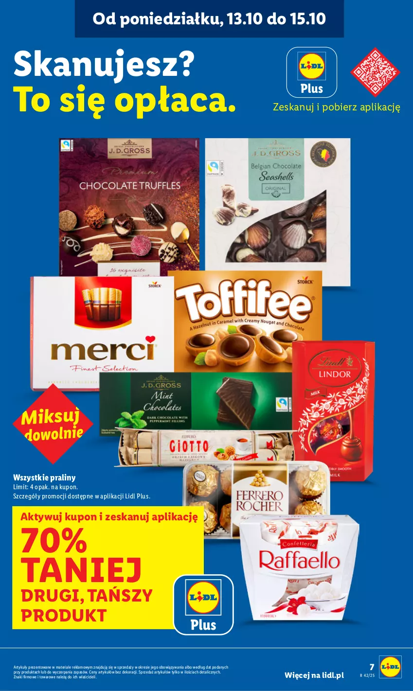 Gazetka promocyjna Lidl - GAZETKA - ważna 13.10 do 15.10.2025 - strona 7 - produkty: Praliny