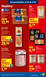 Gazetka promocyjna Lidl - GAZETKA - Gazetka - ważna od 15.10 do 15.10.2025 - strona 33 - produkty: Kurczak, Sok, Pur, Parówki, Parówki z szynki, Laur, Szynka, Kiełbasa krucha, PIKOK, Kabanos, Kiełbasa