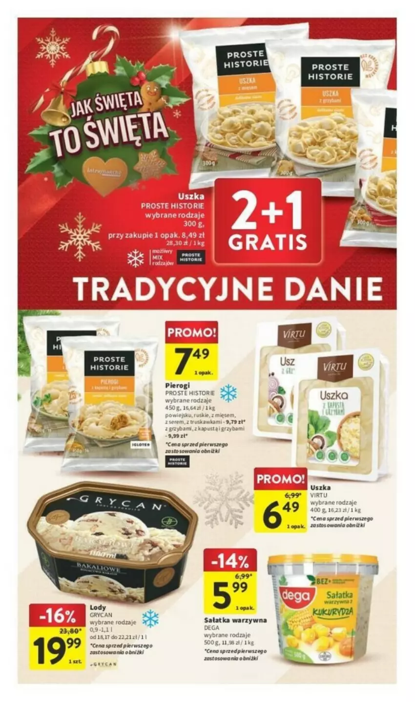 Gazetka promocyjna Intermarche - ważna 14.12 do 18.12.2023 - strona 24 - produkty: Dega, Fa, Lody, Pierogi, Sałat, Sałatka, Sałatka warzywna, Ser, Virtu