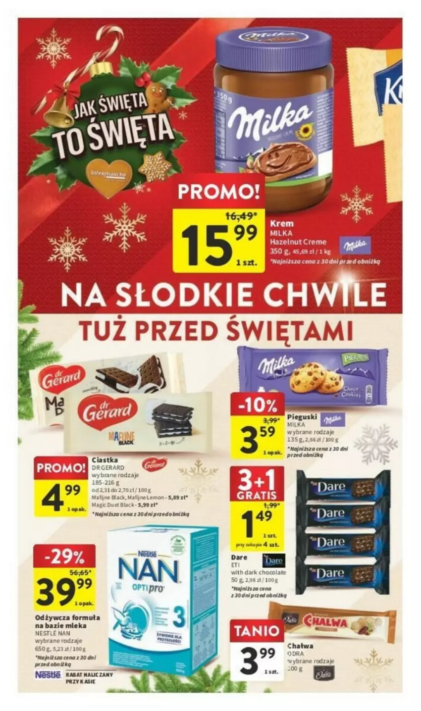 Gazetka promocyjna Intermarche - ważna 14.12 do 18.12.2023 - strona 32 - produkty: Ciastka, Dr Gerard, Fa, Lack, Milka