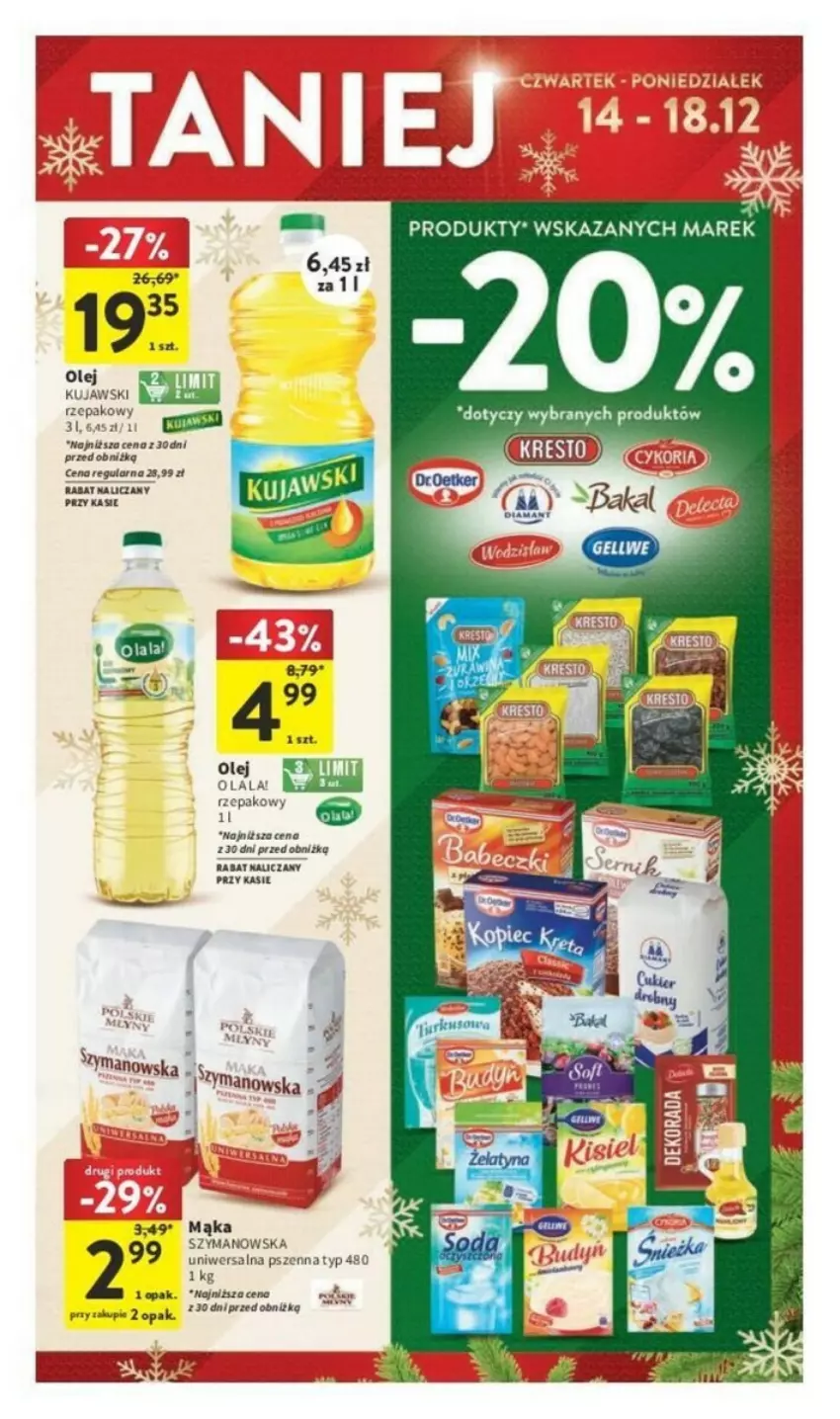 Gazetka promocyjna Intermarche - ważna 14.12 do 18.12.2023 - strona 48 - produkty: Mąka, Olej