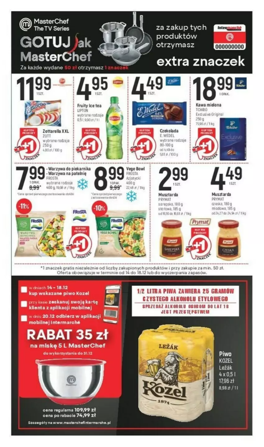 Gazetka promocyjna Intermarche - ważna 14.12 do 18.12.2023 - strona 7 - produkty: Fa, Gra, Ice tea, Mus, Musztarda, Ser, Zott, Zottarella