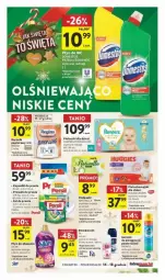 Gazetka promocyjna Intermarche - Gazetka - ważna od 18.12 do 18.12.2023 - strona 38 - produkty: Naturell, Gin, Pampers, Majtki, Persil, Płyn do płukania, Ręcznik, Huggies, Podpaski, Płyn do wc, Dzieci, Pieluchomajtki, Pronto, Kapsułki do prania, Naturella, Fa