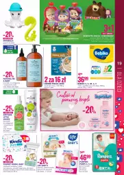 Gazetka promocyjna Super Pharm - Gazetka - Gazetka - ważna od 18.11 do 18.11.2021 - strona 19 - produkty: Gry, Gerber, Pampers, Mleko modyfikowane, Bell, Pieluchy, Majtki, Kosmetyki do pielęgnacji, Sałat, Cleanic, Bebiko, Chusteczki, Płatki kosmetyczne, Dzieci, Bella, Pieluchomajtki, Wkładki, Kindii, Chusteczki nawilzane, Mleko