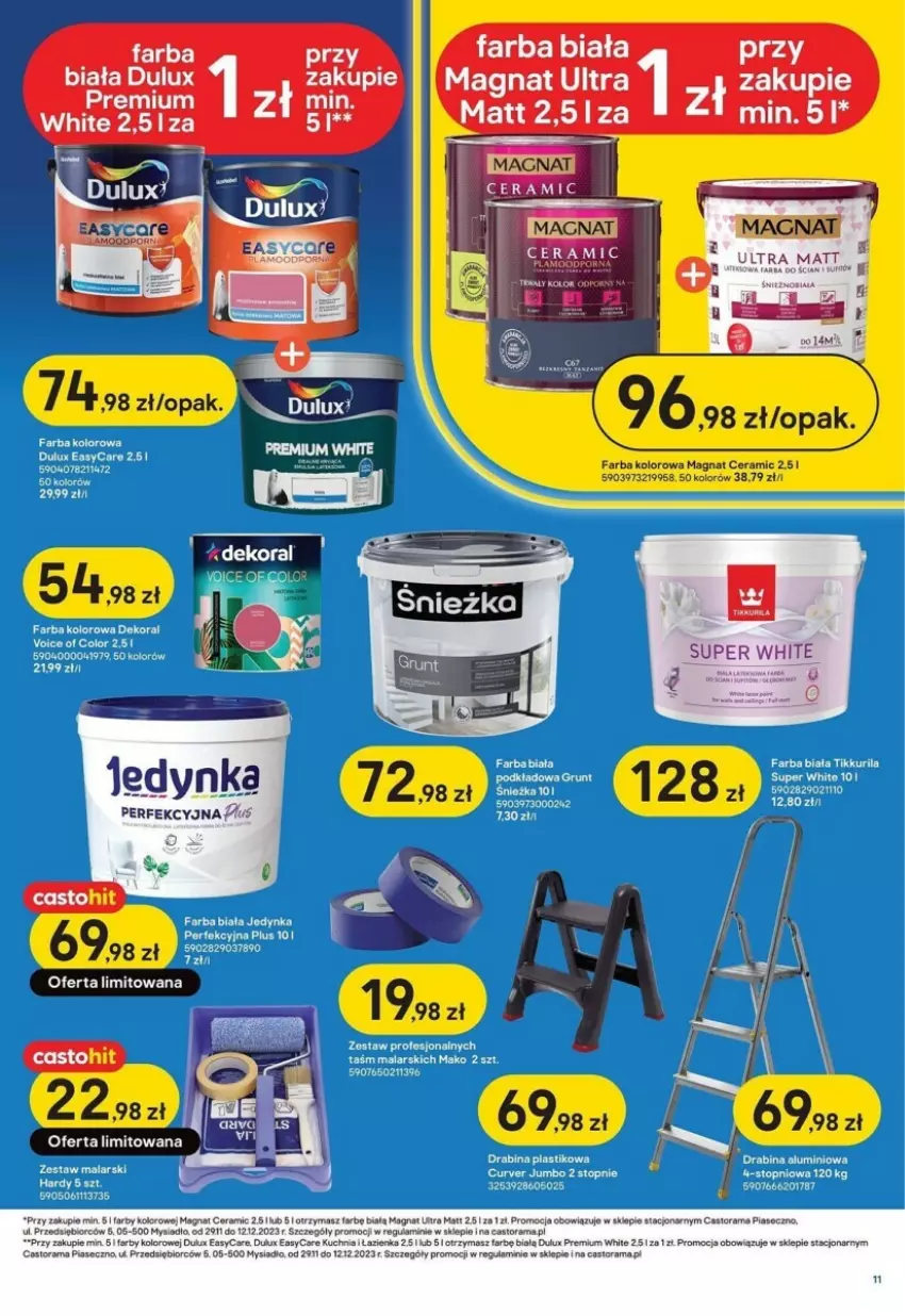 Gazetka promocyjna Castorama - ważna 29.11 do 12.12.2023 - strona 3 - produkty: Astor, Dulux, Fa, Kuchnia, Magnat Ceramic, Rama