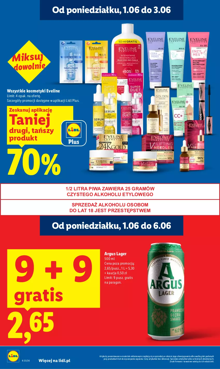 Gazetka promocyjna Lidl - Gazetka ważna od 1.06 do 3.06 - ważna 01.06 do 03.06.2026 - strona 16 - produkty: Eveline, Gra, Piwa