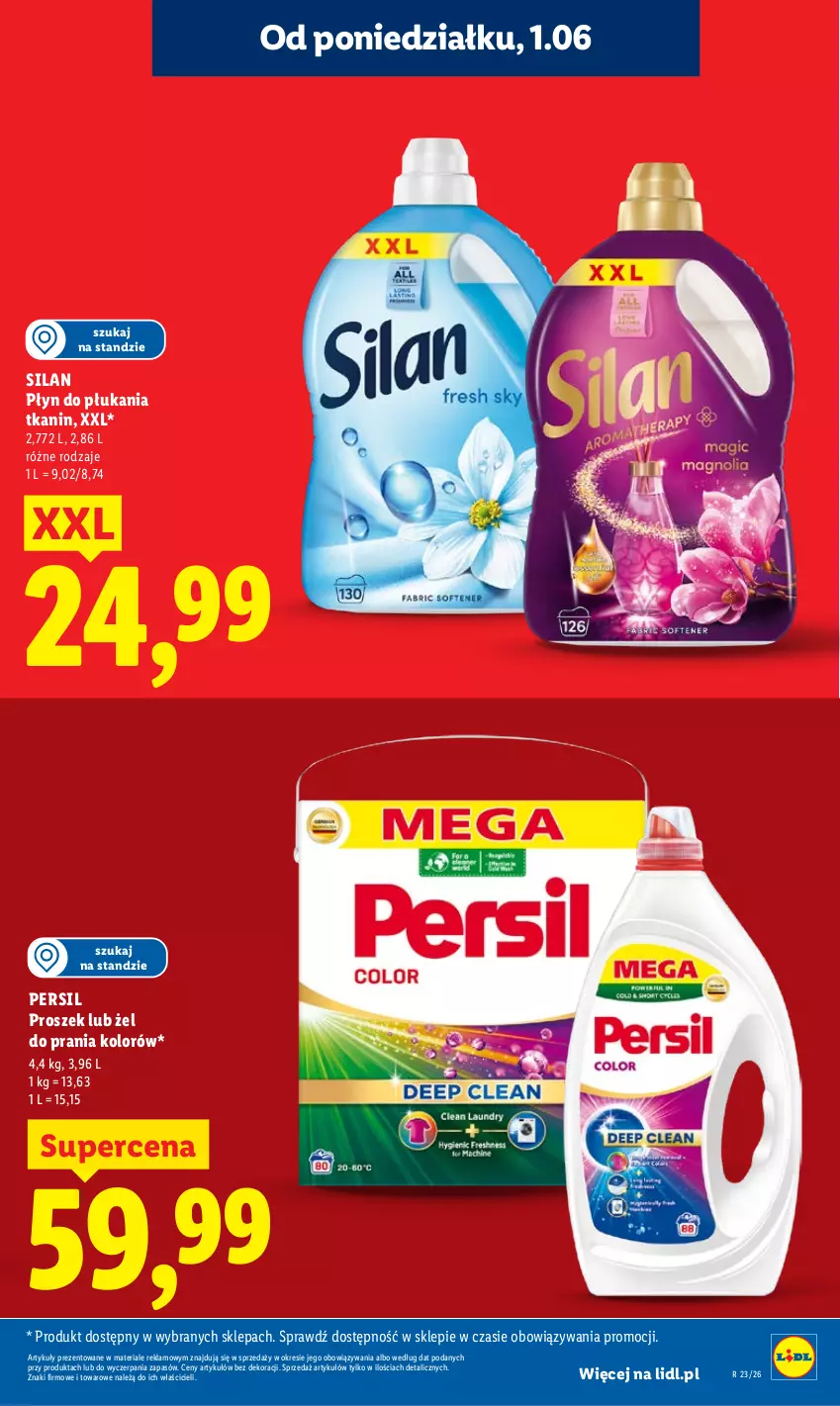 Gazetka promocyjna Lidl - Gazetka ważna od 1.06 do 3.06 - ważna 01.06 do 03.06.2026 - strona 17 - produkty: Persil, Płyn do płukania, Silan