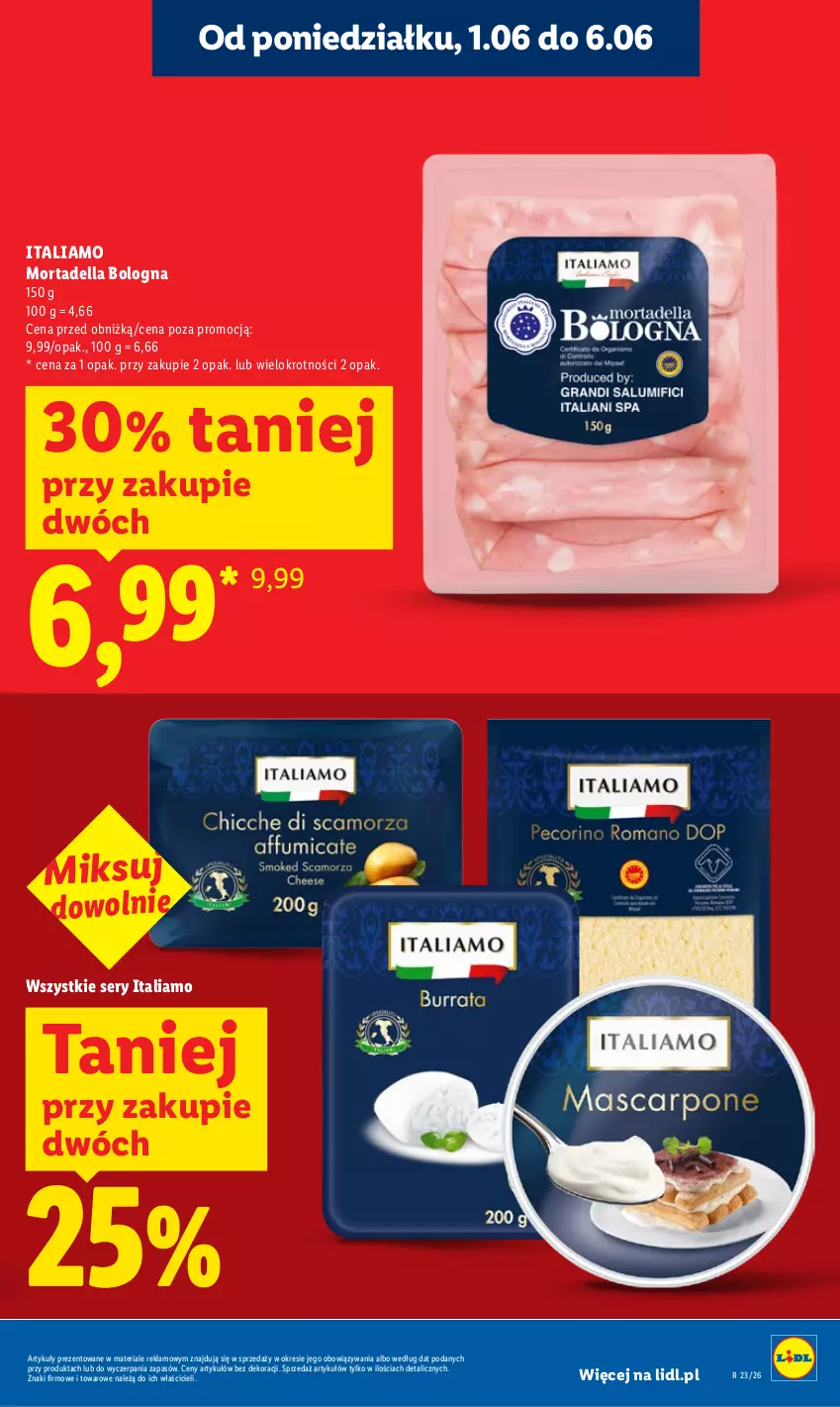 Gazetka promocyjna Lidl - Gazetka ważna od 1.06 do 3.06 - ważna 01.06 do 03.06.2026 - strona 5 - produkty: Dell, Mortadella, Ser