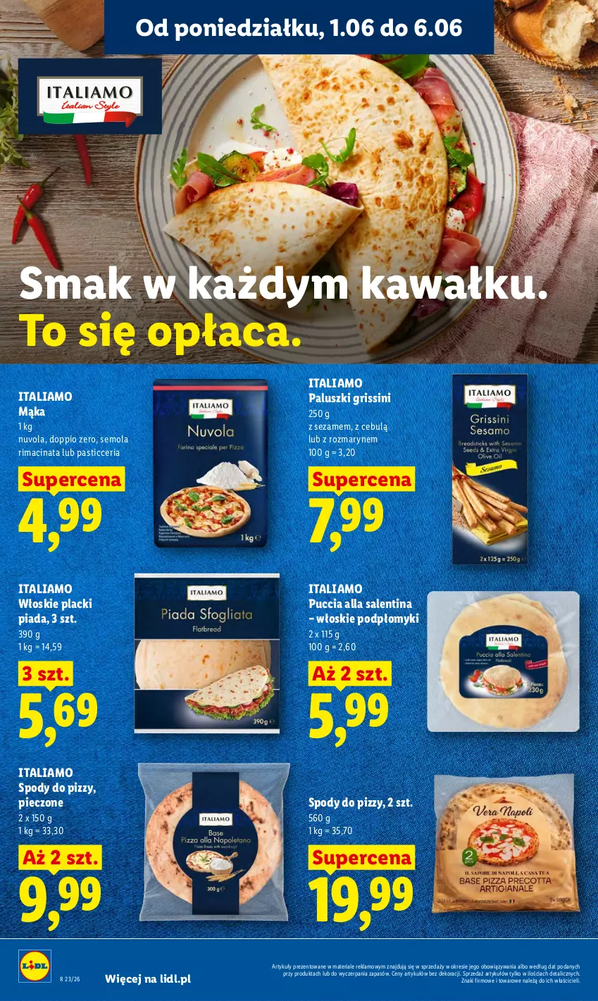 Gazetka promocyjna Lidl - Gazetka ważna od 1.06 do 3.06 - ważna 01.06 do 03.06.2026 - strona 54 - produkty: Grissini, Kawa, Lack, Mąka, Mola, Piec, Sezam
