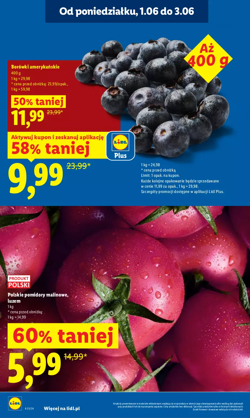 Gazetka promocyjna Lidl - Gazetka ważna od 1.06 do 3.06 - ważna 01.06 do 03.06.2026 - strona 6 - produkty: Olej, Pomidory