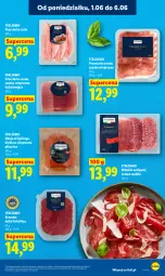 Gazetka promocyjna Lidl - Gazetka ważna od 1.06 do 3.06 - Gazetka - ważna od 03.06 do 03.06.2026 - strona 51 - produkty: Szynka wieprzowa, Bresaola, Prosciutto, Dell, Szynka, Kiełbasa