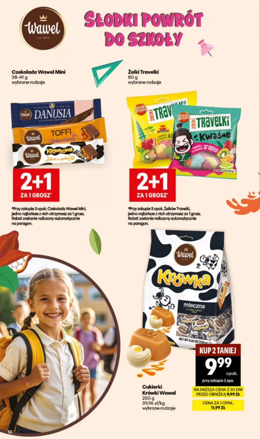 Gazetka promocyjna Delikatesy Centrum - Katalog Szkoła DC34-DC35 - ważna 20.08 do 02.09.2026 - strona 12 - produkty: Cukier, Cukierki, Czekolada, Wawel