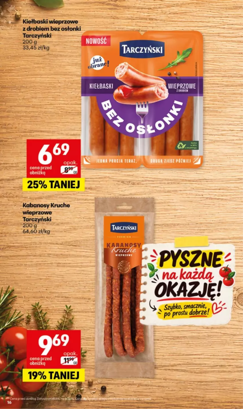Gazetka promocyjna Delikatesy Centrum - Katalog Szkoła DC34-DC35 - ważna 20.08 do 02.09.2026 - strona 16 - produkty: Kabanos, Tarczyński