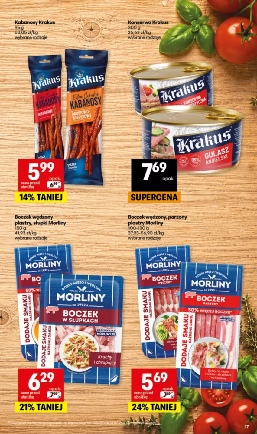Gazetka promocyjna Delikatesy Centrum - Katalog Szkoła DC34-DC35 - ważna 20.08 do 02.09.2026 - strona 17 - produkty: Boczek, Krakus, Morliny, Ser