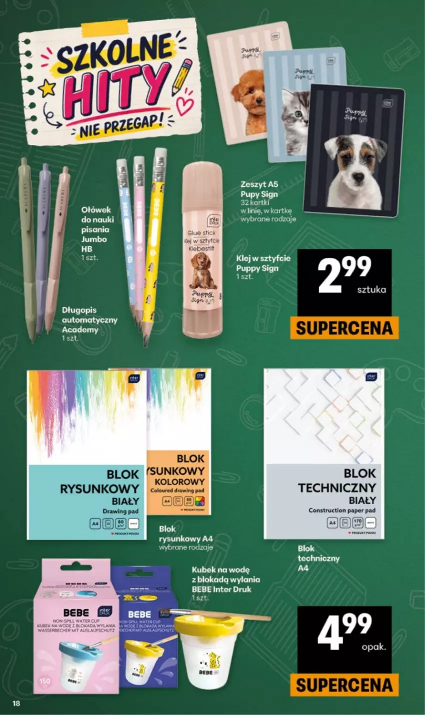 Gazetka promocyjna Delikatesy Centrum - Katalog Szkoła DC34-DC35 - ważna 20.08 do 02.09.2026 - strona 18 - produkty: Klej, Kubek