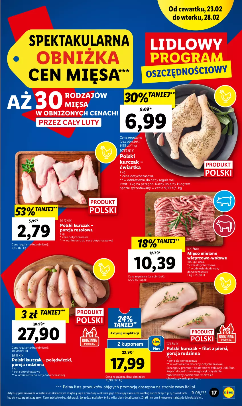 Gazetka promocyjna Lidl - GAZETKA - ważna 23.02 do 25.02.2023 - strona 17 - produkty: Gra, Kurczak, Mięso, Mięso mielone, Olej, Por