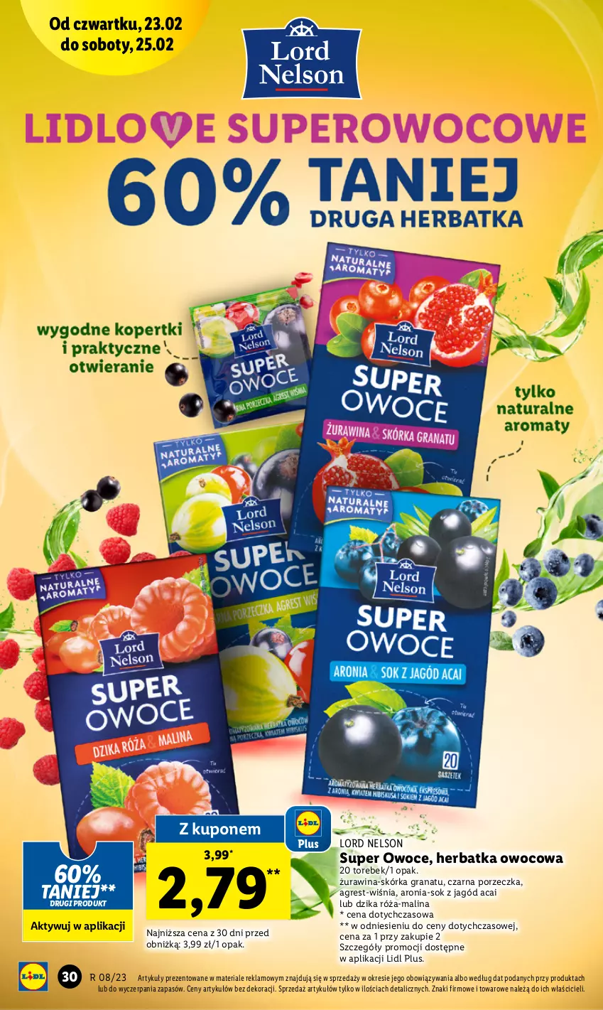 Gazetka promocyjna Lidl - GAZETKA - ważna 23.02 do 25.02.2023 - strona 30 - produkty: Aronia, Dzika róża, Gra, Granat, Gres, Owoce, Por, Róża, Sok