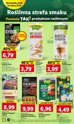 Gazetka promocyjna Lidl - GAZETKA - Gazetka - ważna od 25.02 do 25.02.2023 - strona 26 - produkty: Tofu, Burger, Roślinne kiełbaski, Napój, Roślinny gyros, Gyros, Fa