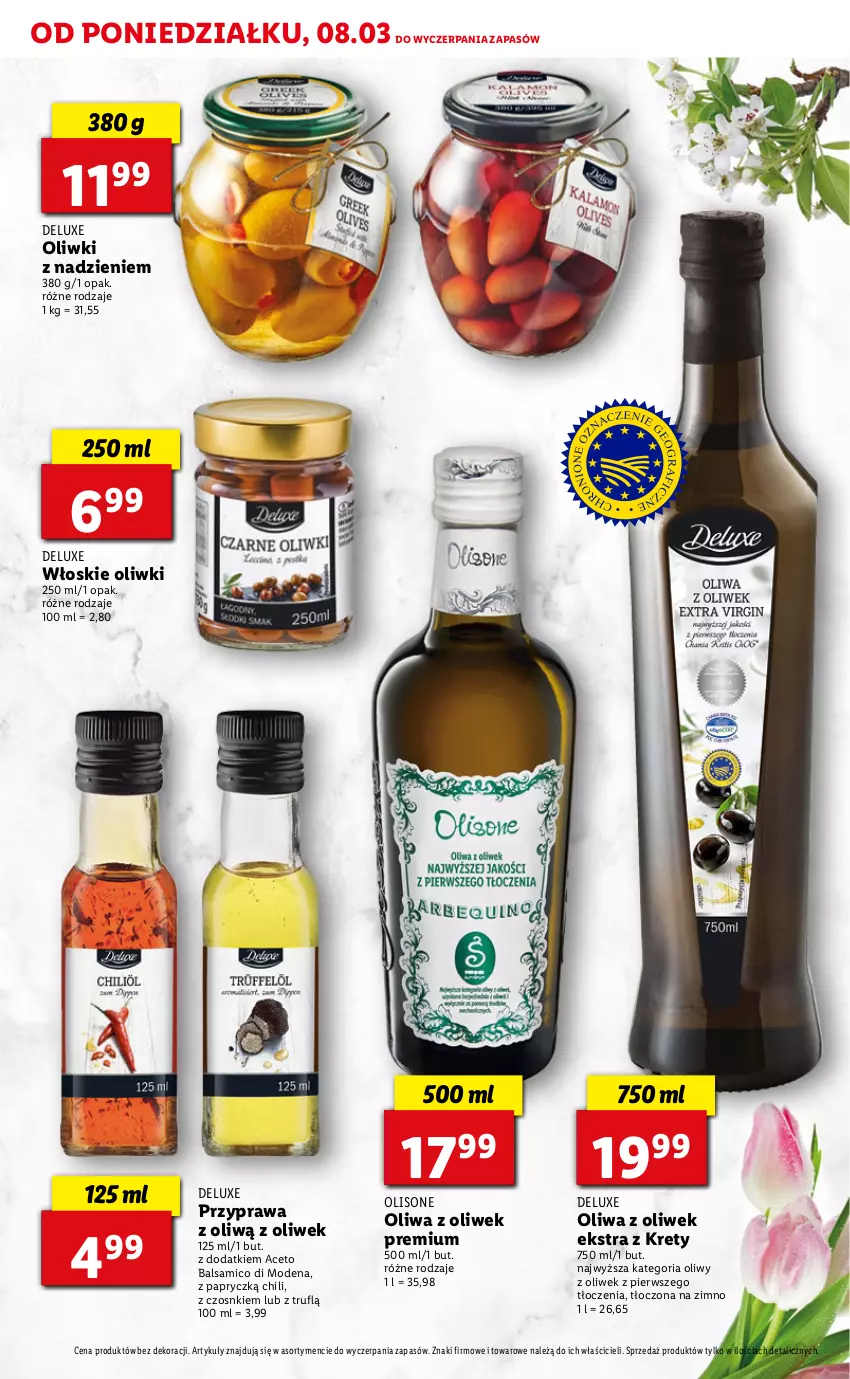 Gazetka promocyjna Lidl - DELUXE WIELKANOC - ważna 08.03 do 13.03.2021 - strona 15 - produkty: Kret, Oliwa z oliwek, Oliwki