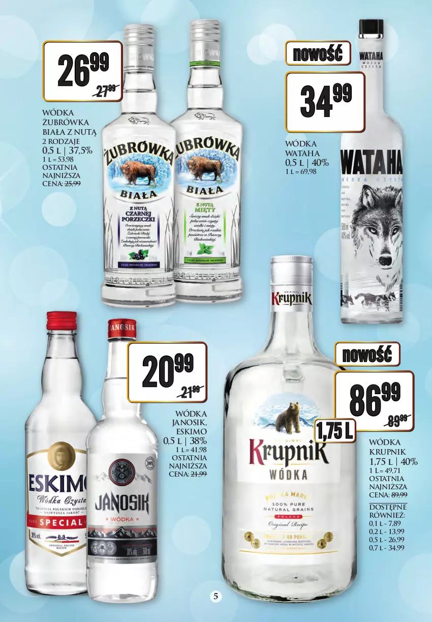 Gazetka promocyjna Dino - Katalog alkoholowy czerwiec 05-10.06 - ważna 04.06 do 10.06.2023 - strona 5 - produkty: Krupnik, Wataha, Wódka