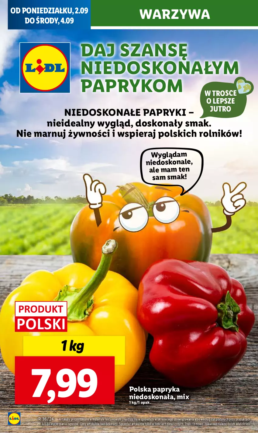 Gazetka promocyjna Lidl - GAZETKA - ważna 02.09 do 04.09.2024 - strona 22 - produkty: Papryka, Rolnik, Warzywa