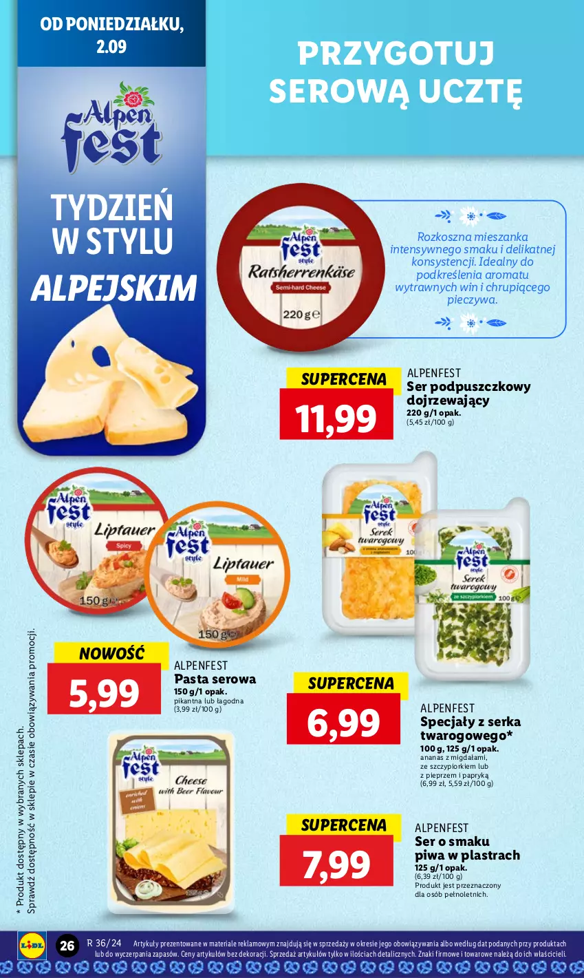 Gazetka promocyjna Lidl - GAZETKA - ważna 02.09 do 04.09.2024 - strona 32 - produkty: Ananas, Kosz, Piec, Pieprz, Piwa, Ser