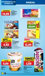 Gazetka promocyjna Lidl - GAZETKA - Gazetka - ważna od 04.09 do 04.09.2024 - strona 28 - produkty: Cheddar, Top, Ser, Favita, Sałat, Pilos, Edam, Ser sałatkowo-kanapkowy, Mleko, Fa