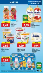 Gazetka promocyjna Lidl - GAZETKA - Gazetka - ważna od 04.09 do 04.09.2024 - strona 29 - produkty: Ser, Danone, Jogurt owocowy, Jogurt, Actimel, Serek homogenizowany, Serek, Pilos, Danio, Jogurt pitny