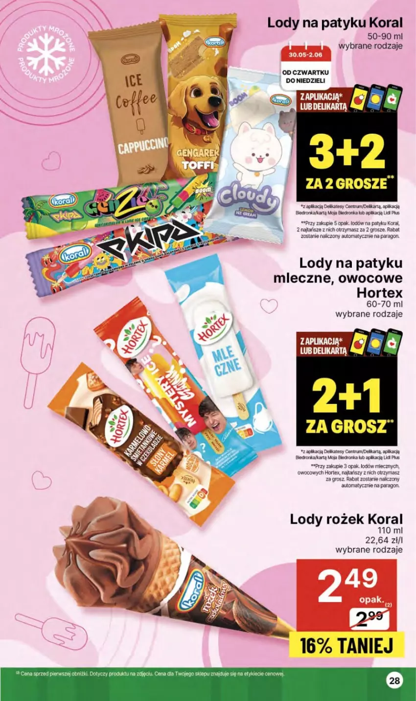 Gazetka promocyjna Delikatesy Centrum - NOWA GAZETKA Delikatesy Centrum od 30 maja! 30.05-05.06.2024 - ważna 30.05 do 05.06.2024 - strona 28 - produkty: Dron, Hortex, Lody, Rum