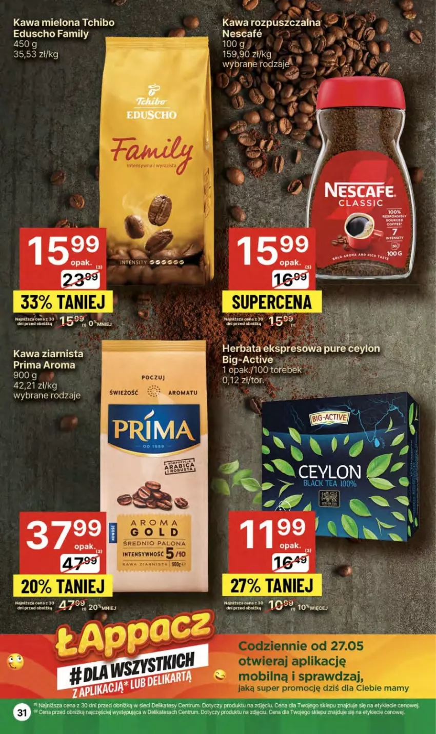 Gazetka promocyjna Delikatesy Centrum - NOWA GAZETKA Delikatesy Centrum od 30 maja! 30.05-05.06.2024 - ważna 30.05 do 05.06.2024 - strona 31 - produkty: BIC, Herbata, Kawa, Kawa rozpuszczalna, Kawa ziarnista, Lack, Prima, Pur, Rum