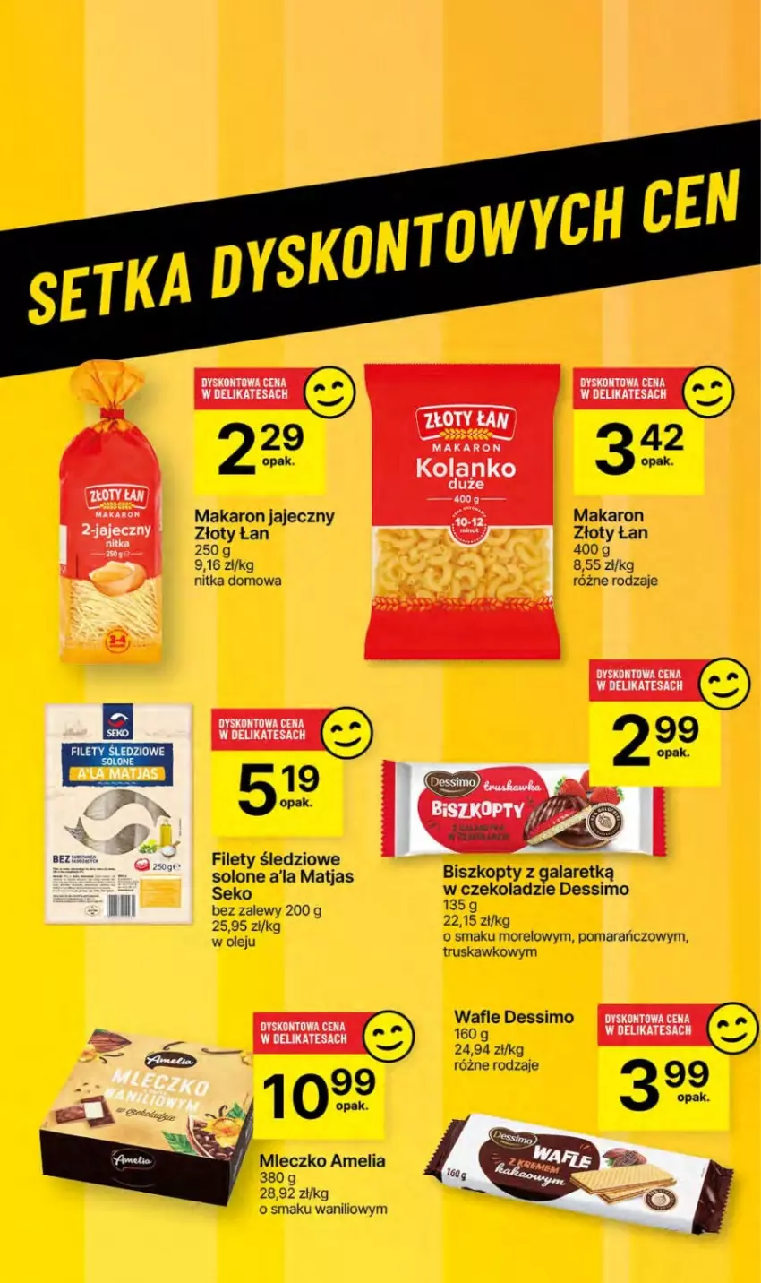 Gazetka promocyjna Delikatesy Centrum - NOWA GAZETKA Delikatesy Centrum od 30 maja! 30.05-05.06.2024 - ważna 30.05 do 05.06.2024 - strona 47 - produkty: Biszkopty, Gala, Makaron, Matjas, Mleczko, Olej, SEKO, Wafle