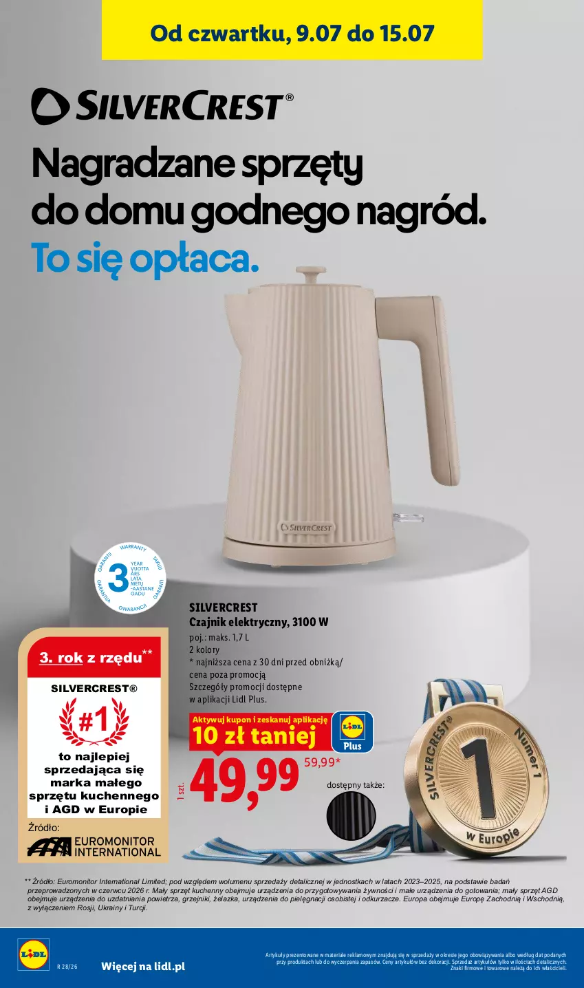 Gazetka promocyjna Lidl - Katalog ważny od 6.07 - ważna 06.07 do 11.07.2026 - strona 28 - produkty: Czajnik, Czajnik elektryczny, Gra, Grzejnik, Monitor, Odkurzacz, Odkurzacze, Silvercrest