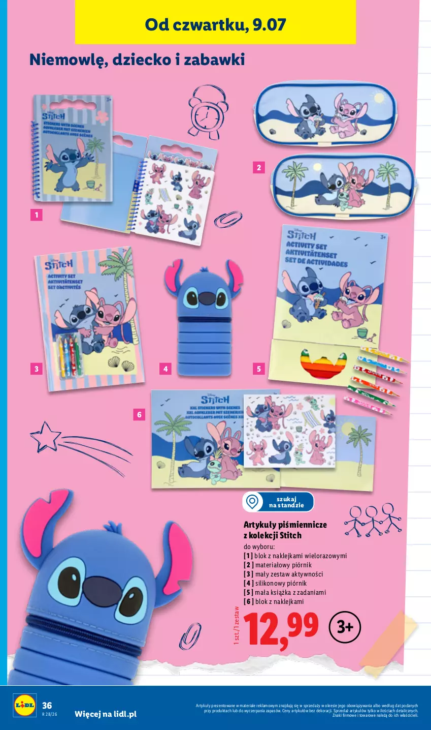 Gazetka promocyjna Lidl - Katalog ważny od 6.07 - ważna 06.07 do 11.07.2026 - strona 38 - produkty: Klej, Książka, Piórnik