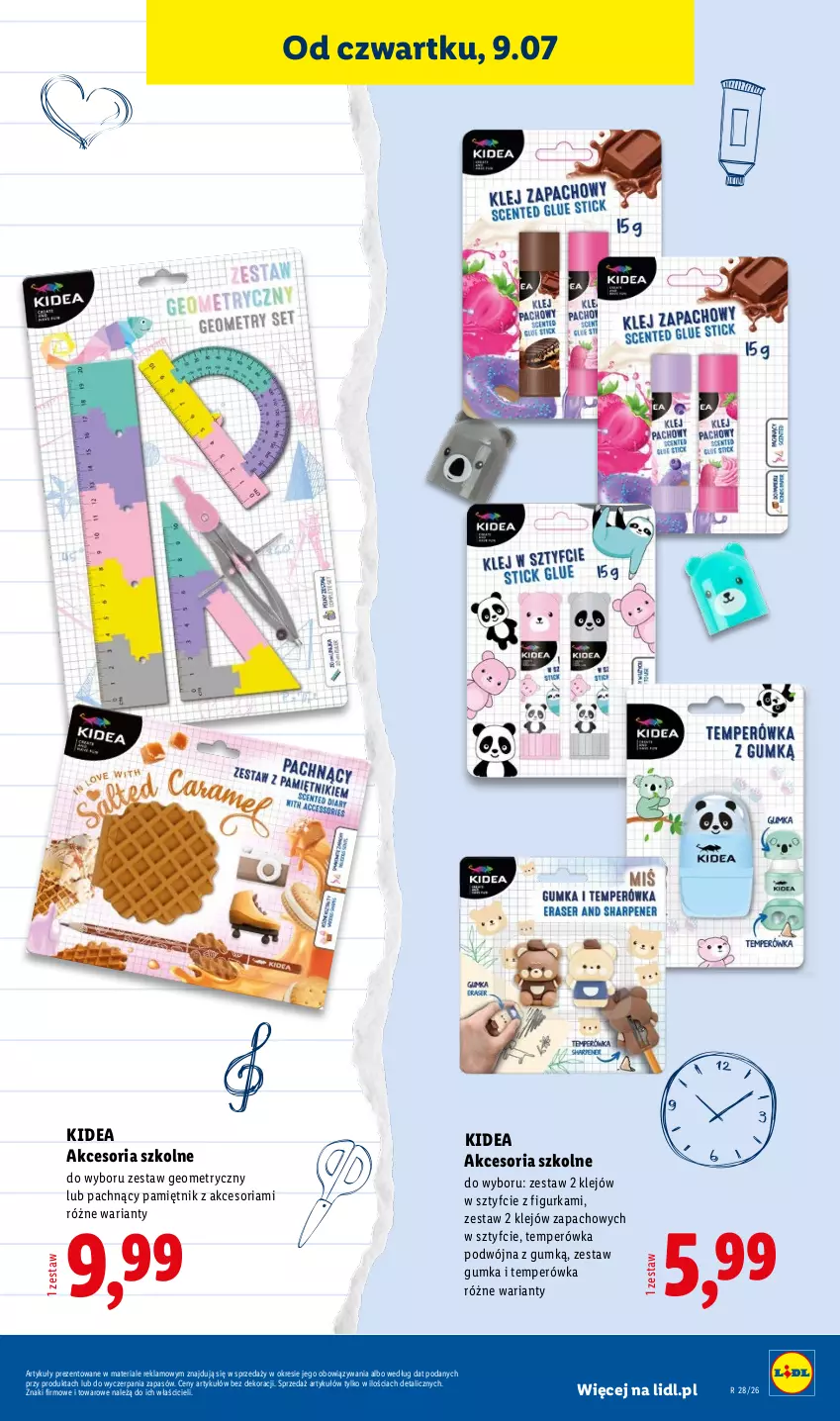 Gazetka promocyjna Lidl - Katalog ważny od 6.07 - ważna 06.07 do 11.07.2026 - strona 43 - produkty: Klej, Pamiętnik