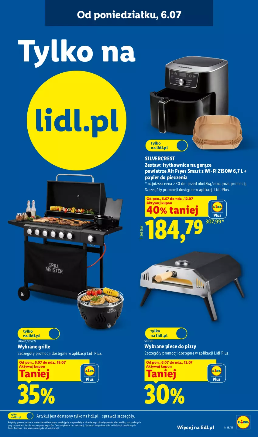 Gazetka promocyjna Lidl - Katalog ważny od 6.07 - ważna 06.07 do 11.07.2026 - strona 7 - produkty: Grill, Papier, Papier do pieczenia, Piec, Silvercrest