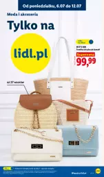 Gazetka promocyjna Lidl - Katalog ważny od 6.07 - Gazetka - ważna od 11.07 do 11.07.2026 - strona 25 - produkty: Torebka, Plecak, Moda, Wittchen