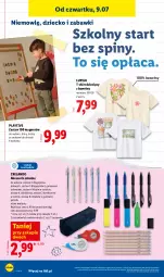 Gazetka promocyjna Lidl - Katalog ważny od 6.07 - Gazetka - ważna od 11.07 do 11.07.2026 - strona 44 - produkty: Długopis, Klej, Piórnik, T-shirt, Dzieci, Obraz