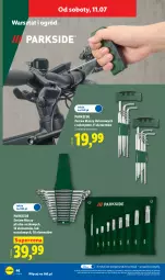 Gazetka promocyjna Lidl - Katalog ważny od 6.07 - Gazetka - ważna od 11.07 do 11.07.2026 - strona 56 - produkty: Parkside, Zestaw kluczy, Ogród