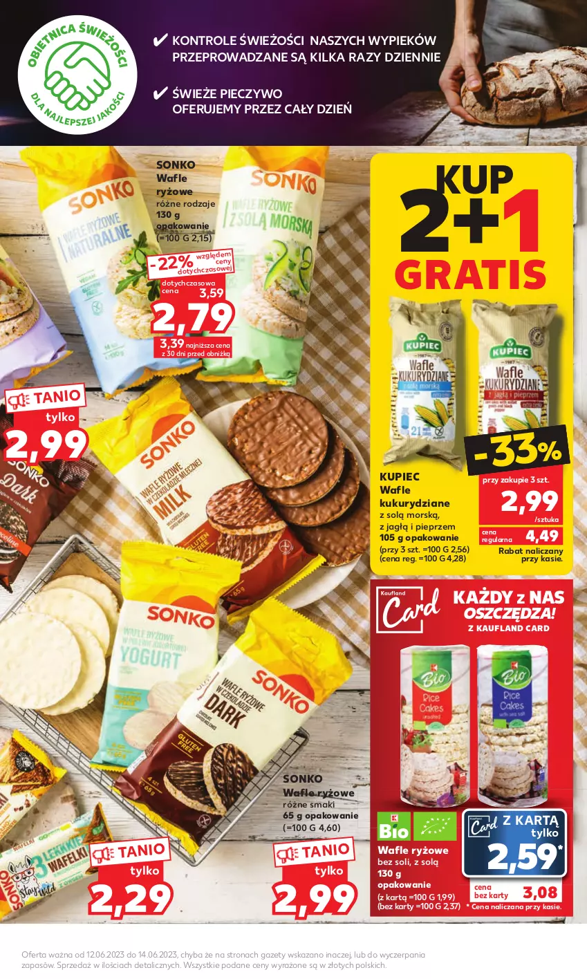 Gazetka promocyjna Kaufland - Mocny Start - ważna 12.06 do 14.06.2023 - strona 11 - produkty: Gra, Kupiec, Piec, Pieczywo, Pieprz, Ryż, Sonko, Wafle