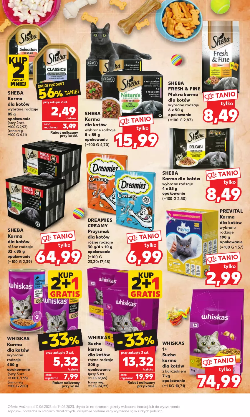 Gazetka promocyjna Kaufland - Mocny Start - ważna 12.06 do 14.06.2023 - strona 13 - produkty: Gra, Kurczak, Mokra karma, Sheba, Sucha karma, Whiskas