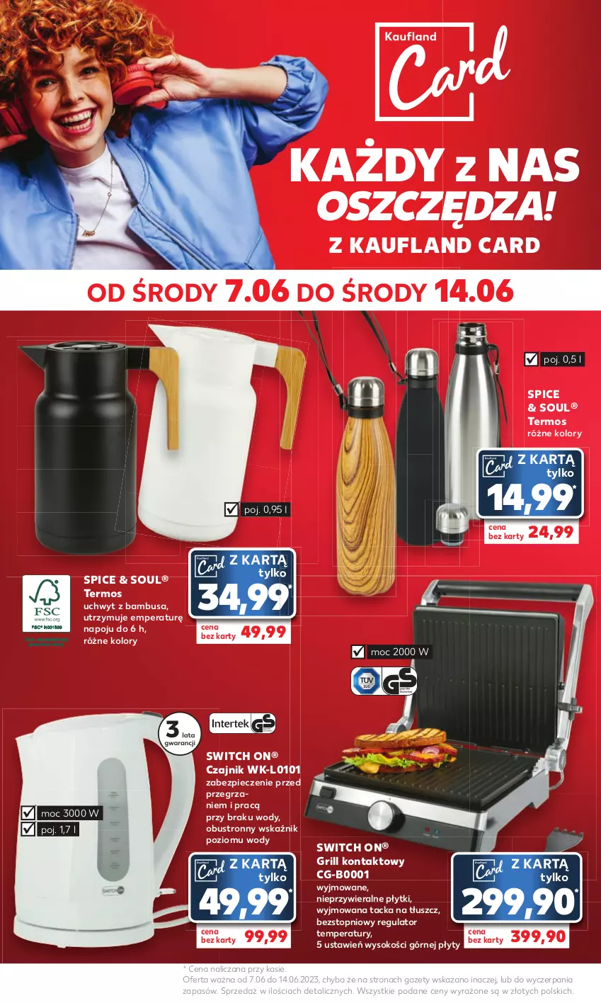 Gazetka promocyjna Kaufland - Mocny Start - ważna 12.06 do 14.06.2023 - strona 16 - produkty: Czajnik, Grill, Grill kontaktowy, Piec, Sok, Termos, Top