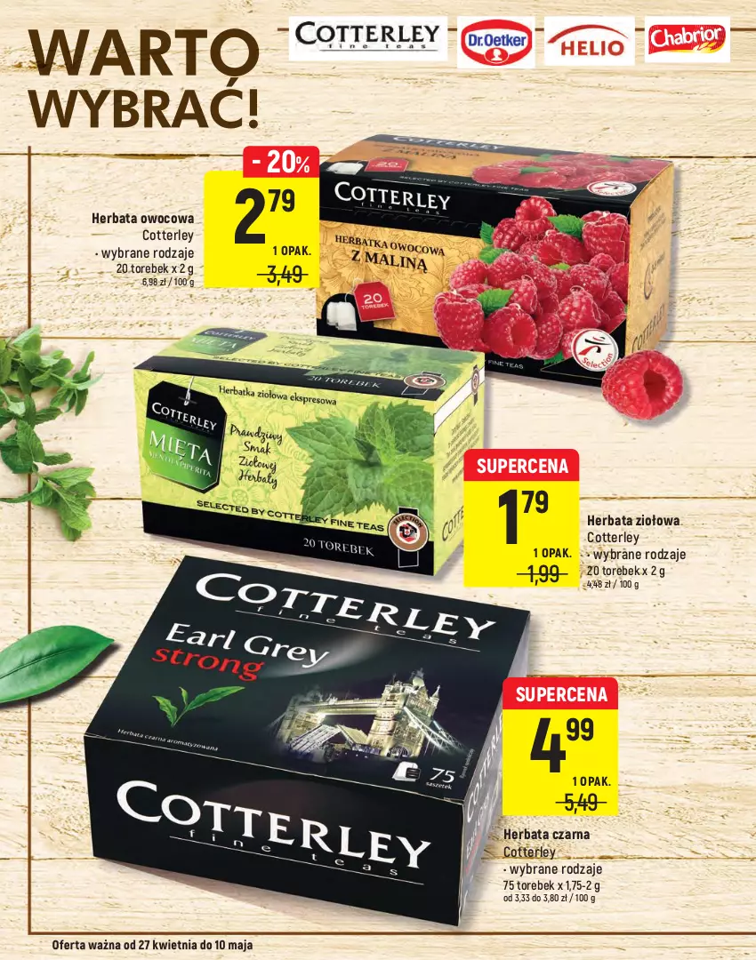 Gazetka promocyjna Intermarche - Warto wybrać - ważna 27.04 do 10.05.2021 - strona 8 - produkty: Budyń, Chabrior, Ciastka, Dr. Oetker, Helio, Herbata, Herbata czarna, Herbata owocowa, Herbatniki, Kisiel, Masa krówkowa, Wafle