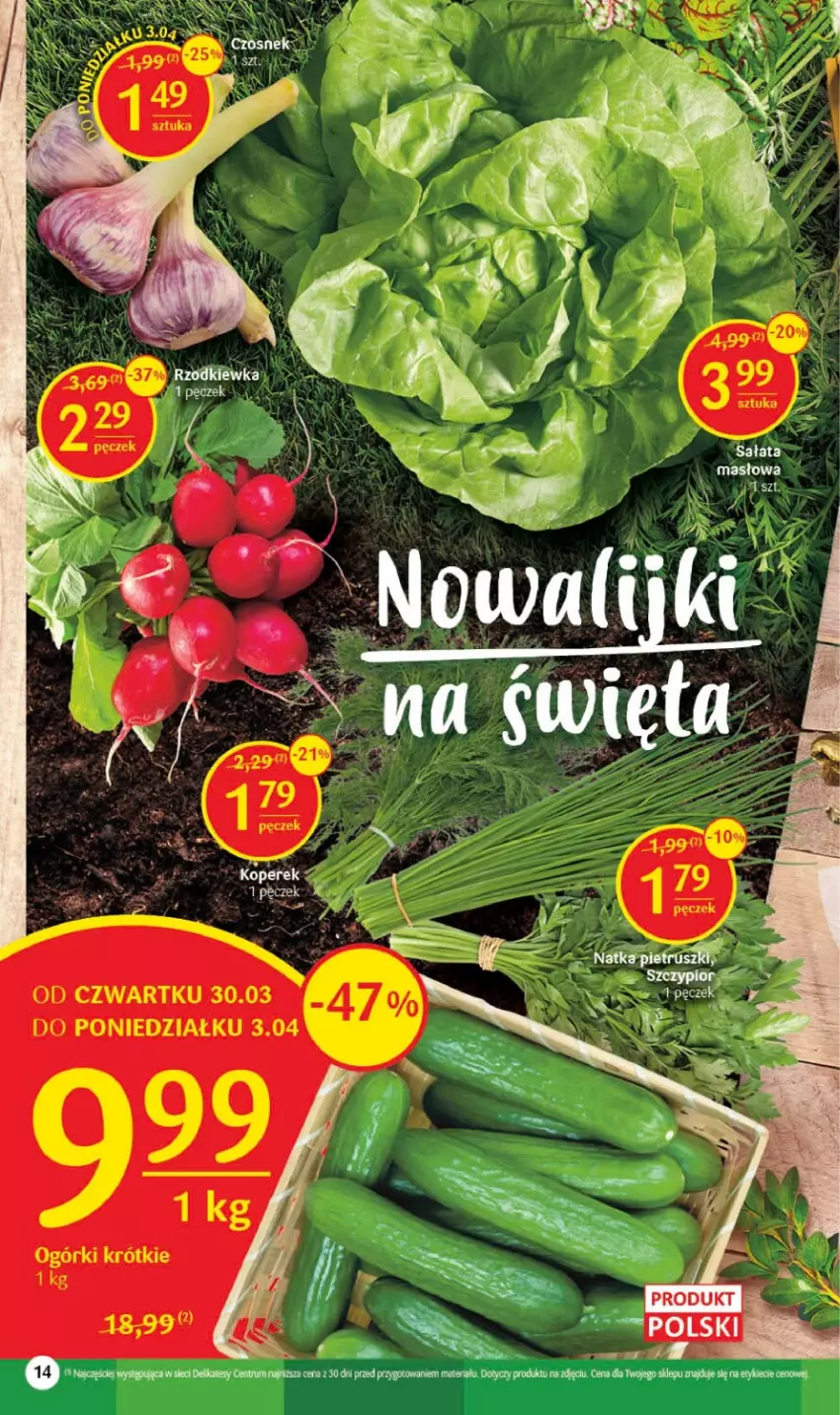 Gazetka promocyjna Delikatesy Centrum - Gazetka DC13 - ważna 30.03 do 08.04.2023 - strona 14 - produkty: Rum, Rzodkiewka, Tera