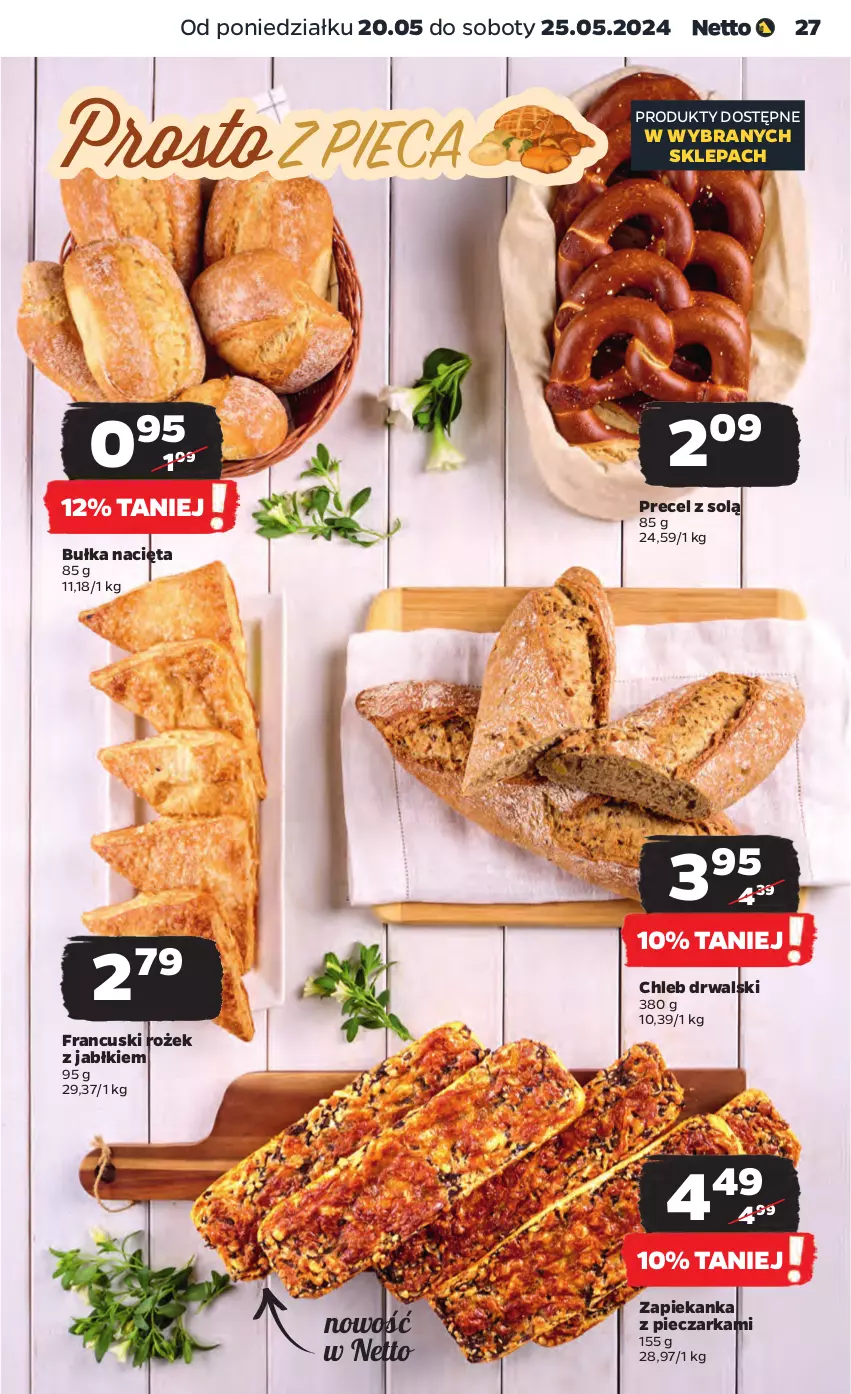 Gazetka promocyjna Netto - Artykuły spożywcze - ważna 20.05 do 25.05.2024 - strona 27 - produkty: Bułka, Chleb, Piec, Pieczarka, Zapiekanka