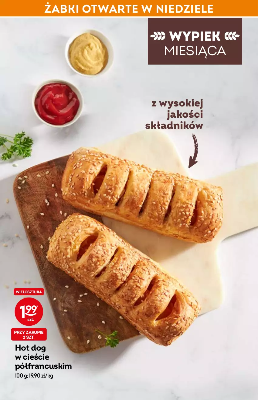 Gazetka promocyjna Żabka - ważna 16.02 do 22.02.2022 - strona 24 - produkty: Hot dog, Owoce, Sok, Warzywa